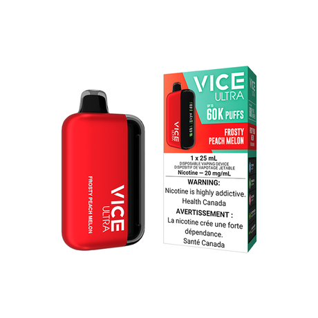 VICE ULTRA Disposable Vape 60K - Frosty Peach Melon Flavor