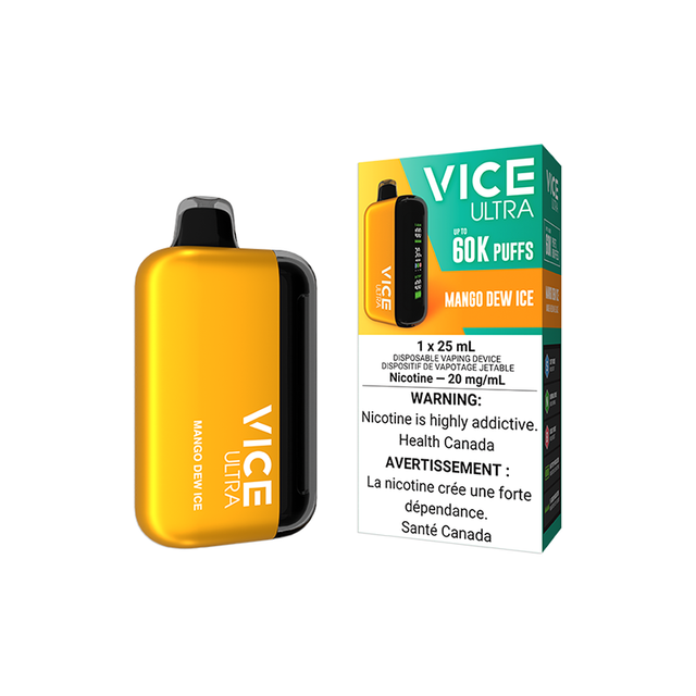 VICE ULTRA Disposable Vape 60K - Mango Dew Ice Flavour