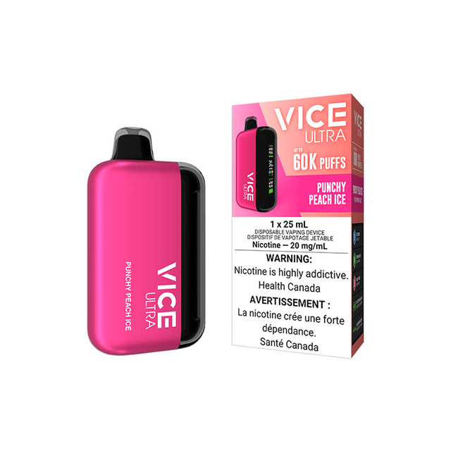 VICE ULTRA Disposable Vape 60K - Punchy Peach Ice Flavour