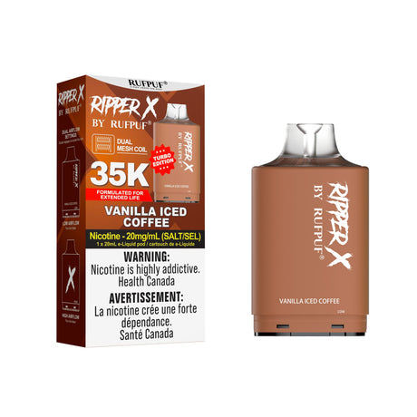 Vanilla Iced Coffee - Ripper X 35k Turbo Pod 20mg/ml