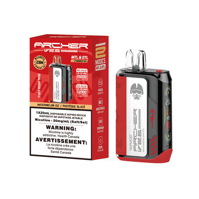 VAPMOD ARCHER VAPE 25K DISPOSABLE V2.5 - Watermelon Ice