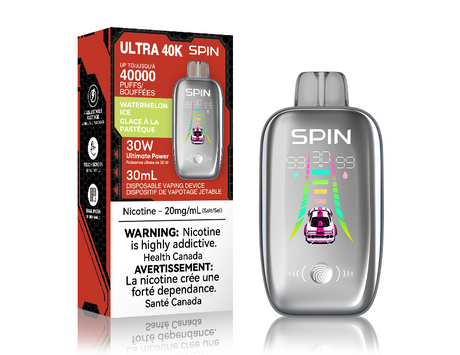 Spin Vape Ultra 40K Disposable Vape - Watermelon Ice Flavor