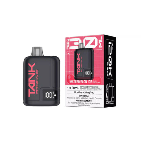 Watermelon Ice FEED Tank 120K Disposable Vape with watermelon ice flavour and 30mL e-liquid