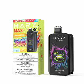 Watermelon Ice MARZ Max 50K Disposable Vape with juicy watermelon flavour and icy exhale