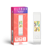 ElfBar EW25K LED Power Bank Battery Device with 900mAh, Type-C, HD smart Screen and interactive animation in white colour.