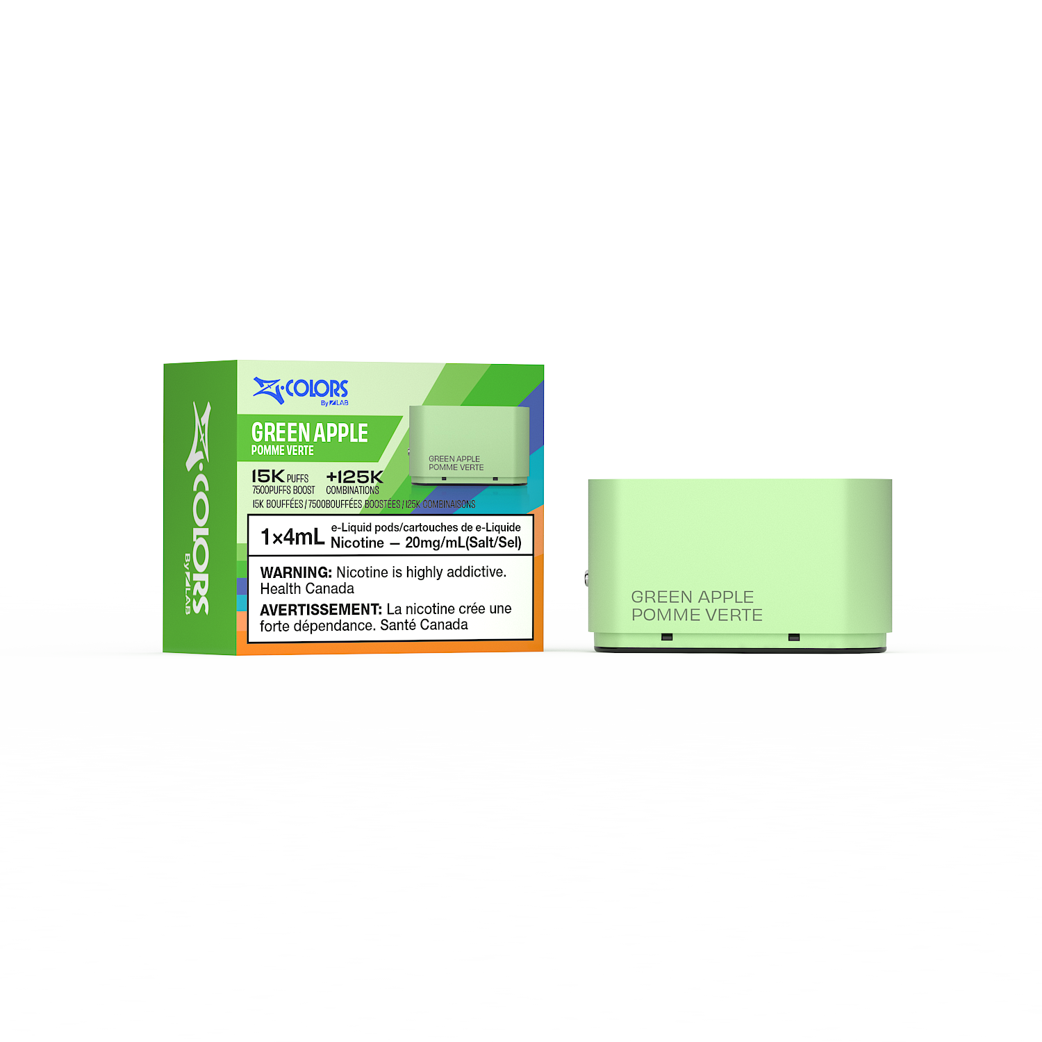 ZColors By ZLand Vape Pod - Green Apple - 15K Puffs