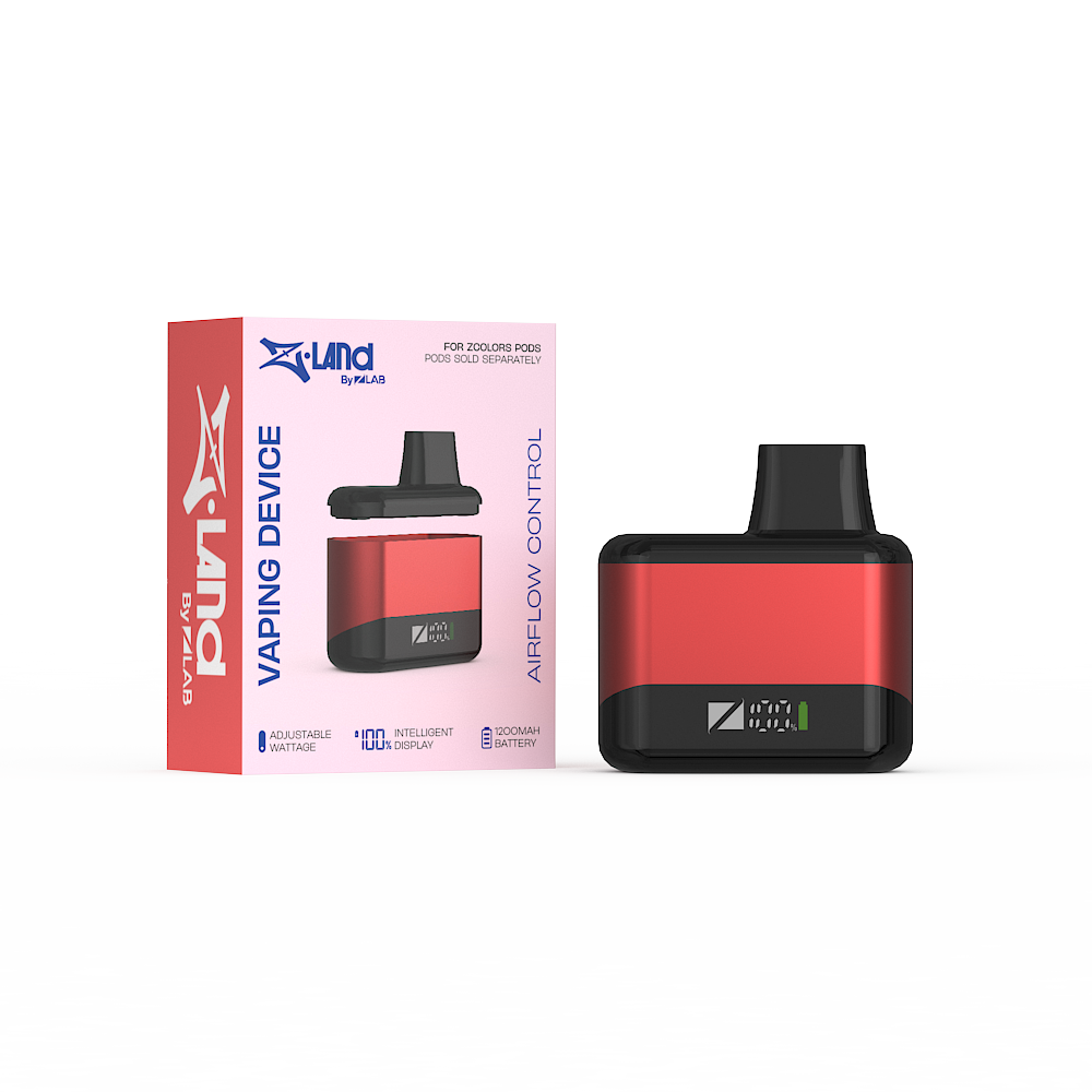 Zland Vaping Device Battery - Red Colour