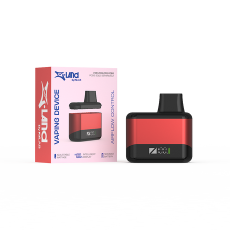 Zland Vaping Device Battery - Red Colour