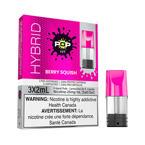 POP HIT HYBRID PODS Berry Squish Wiggly Strawberries prefilled pods up to 400 puffs