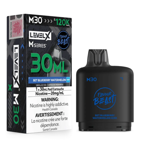 Bet Blueberry Watermelon Iced Level X M Series 30mL Pod 120K