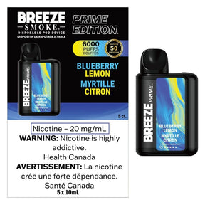Blueberry Lemon - Breeze Prime Disposable Vape 6000