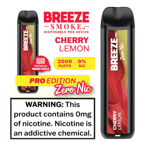 Breeze Pro Zero Nic - Cherry Lemon
