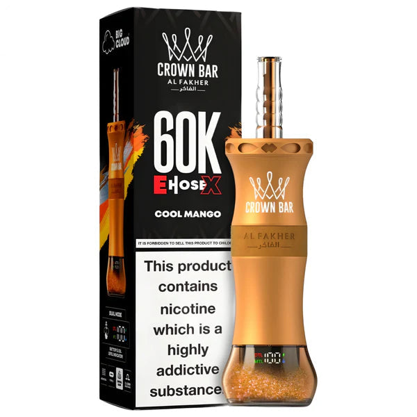 Mango Ice - Al Fakher Crown Bar 60K EHOSE CloudX Disposable Vape