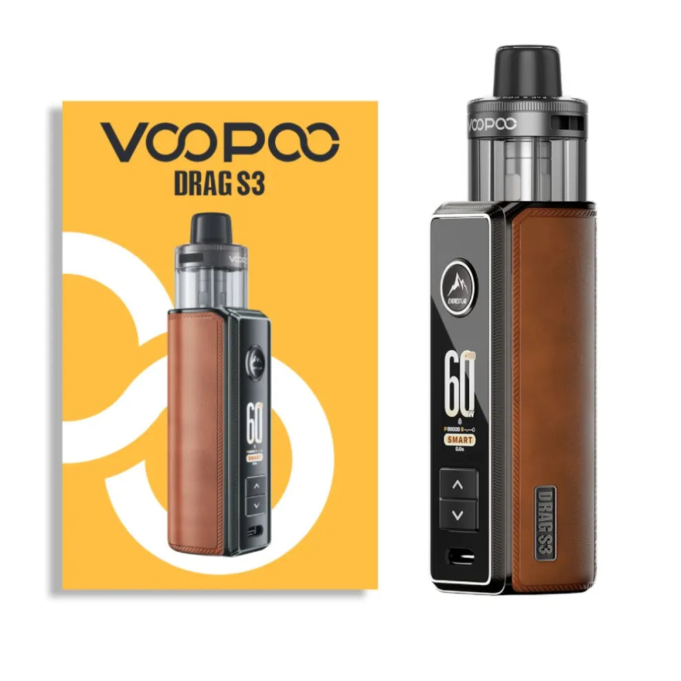 Voopoo Drag S3 Mod Pod Kit in BROWN