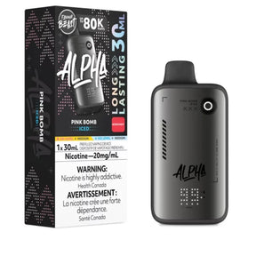 Pink Bomb Iced Flavour Beast Alpha 80K Disposable Vape 30mL with 20mg nicotine