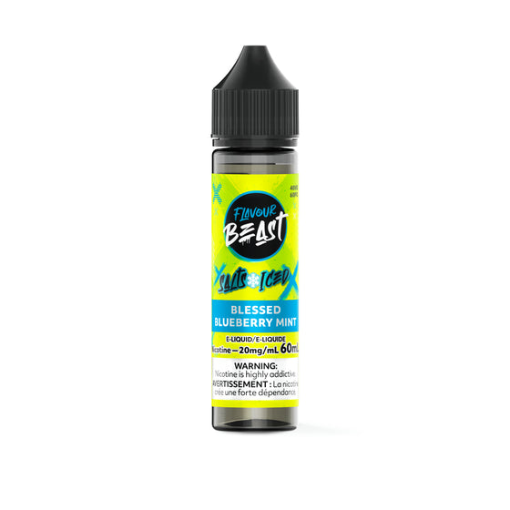 E-liquide glacé à la myrtille et à la menthe bénite - Flavour Beast Salt 30 ml