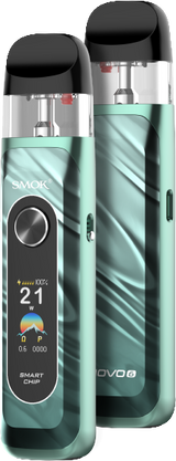 SMOK NOVO 6 Pod Kit CRC – 40W Compact Vape Device with Display - Mineral Green Colour