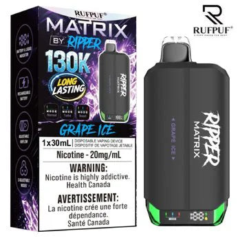  Grape Ice Ripper Matrix 130K Disposable Vape
