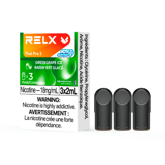 RELX Pod Pro 2 Green Grape Ice