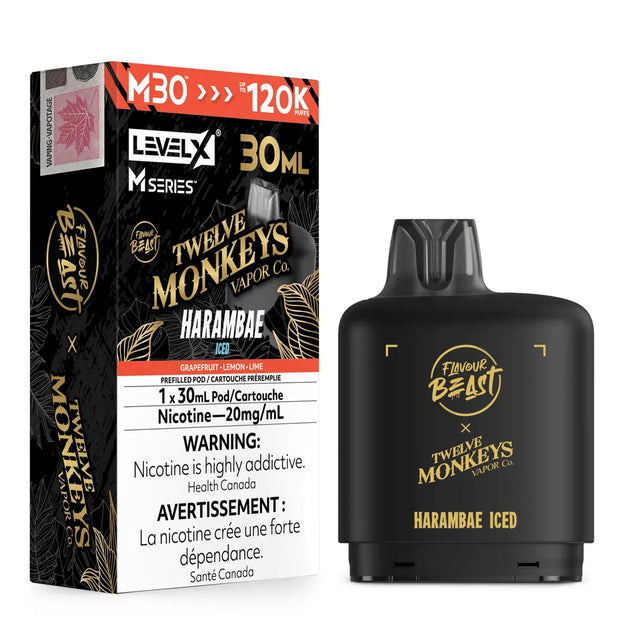 Harambae Iced Level X M Series 30mL Pod – 120K