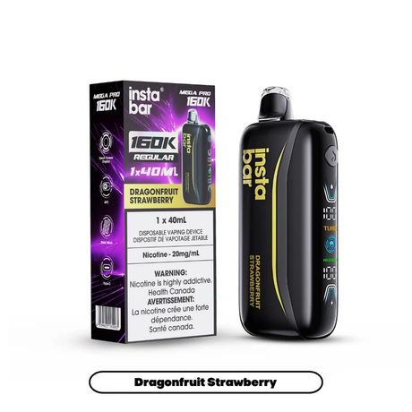 Dragonfruit Strawberry Insta Bar Mega Pro 160K disposable vape