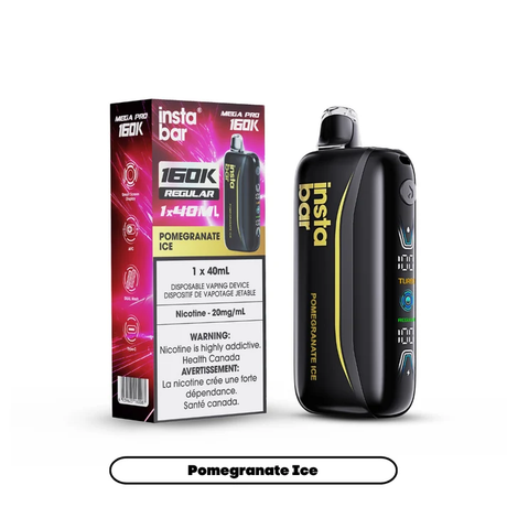 Pomegranate Ice Insta Bar Mega Pro 160K disposable vape