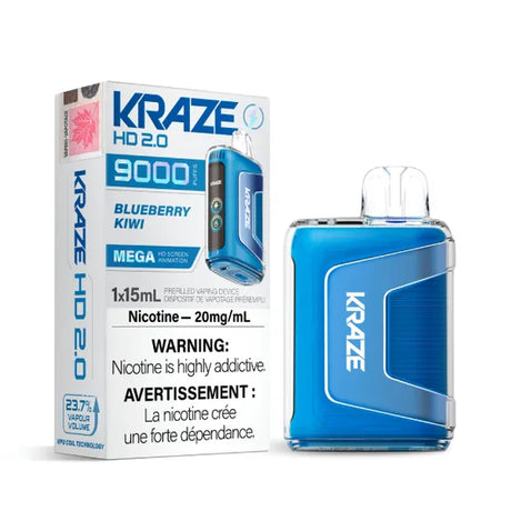 Kraze HD 2.0 9000 Disposable Vape - Blueberry Kiwi