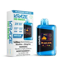 Kraze HD Mega - Glace aux bleuets et au kiwi