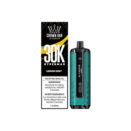 Al Fakher Crown Bar Disposable Vape – Lemon Mint flavour – 30,000 puffs – 5mg/ml nicotine