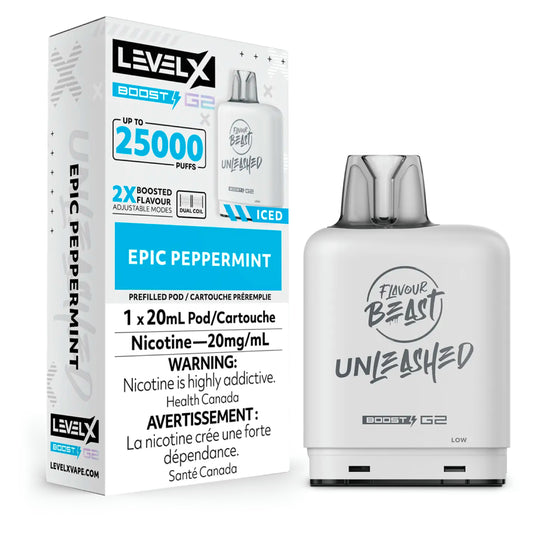 Epic Peppermint - Flavour Beast Unleashed Level X Boost G2 Pod