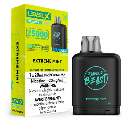 Extreme Mint Iced - Flavour Beast Level X Boost G2 Pod