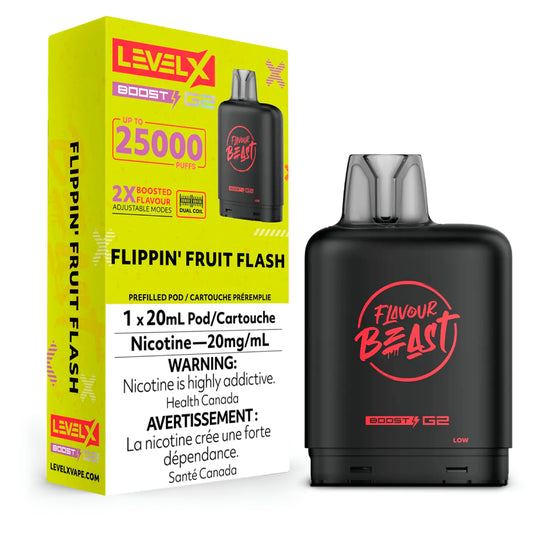 Level X Flavour Beast Boost G2 Pod 20mL - Flippin' Fruit Flash