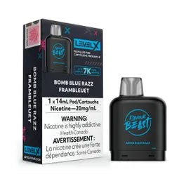  Bomb Blue Razz - Level X Flavour Beast Pod 14mL