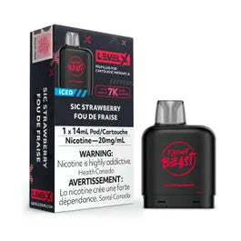 Level X Flavour Beast Pod 14mL - Sic Strawberry Iced