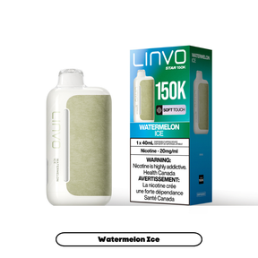 Watermelon Ice Linvo Star 150K disposable vape device and packaging