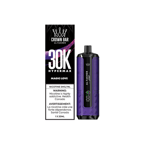 Al Fakher Crown Bar Disposable Vape – Magic Love flavour – 30,000 puffs – 5mg/ml nicotine