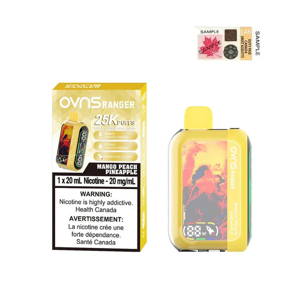 OVNS Ranger 25K Puffs Disposable Vape - Mango Peach Pineapple