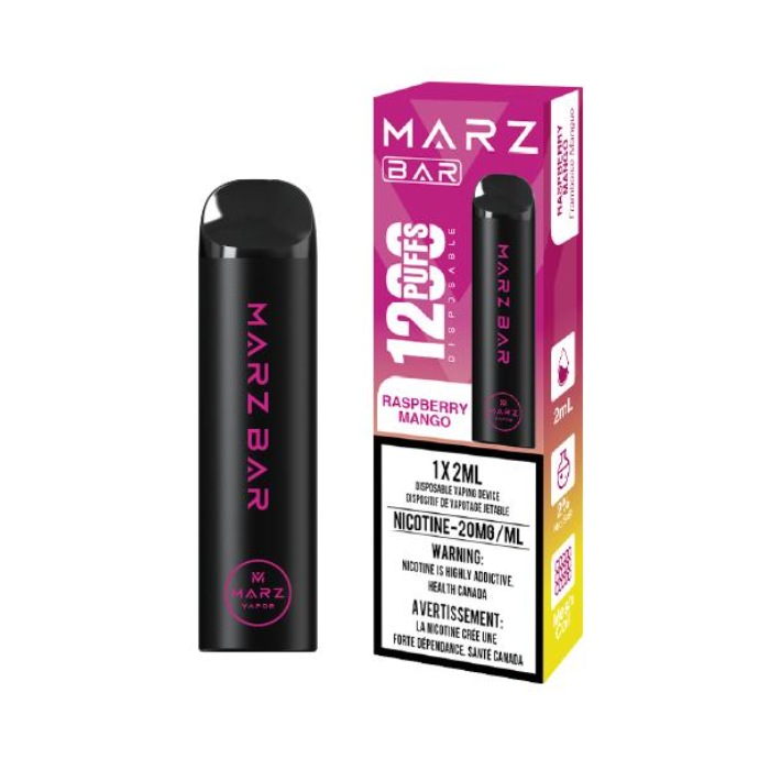 Marz Bar 1200 Puffs Disposable Vape Raspberry Mango