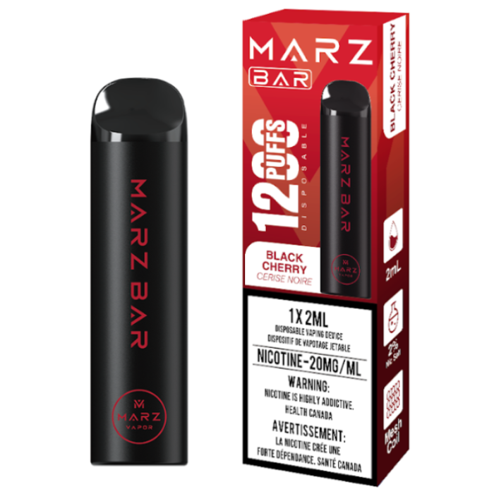 Marz Bar 1200 Puffs Disposable Vape - Black Cherry