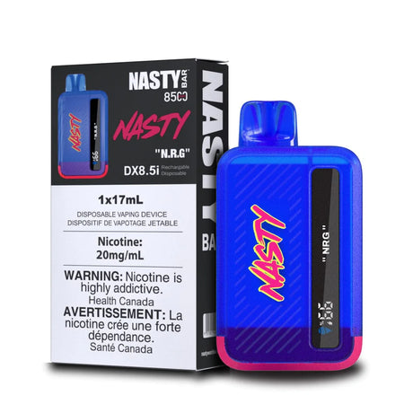 Nasty Vape Disposable NRG 8500 Puffs with 17ml e-liquid and 20mg/ml strength