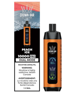 Peach Ice PRO - AL FAKHER Crown Bar Disposable Vape 10000