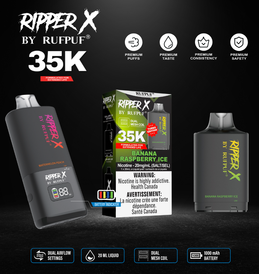 ripper x 35k puffs pods