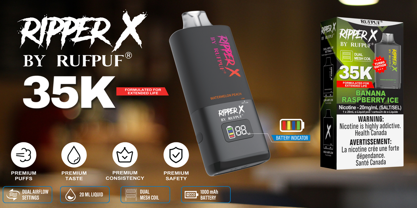 Ripper Ruff Puff Meilleure boutique de vapotage en ligne au Canada | Des vapes de ...