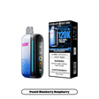 Rocky Vapor Oxbar M120K Peach Blueberry Raspberry disposable vape and package