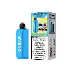 Strawberry Banana Ice OXBAR x Rocky Vapor Maglink 90K 30mL prefilled pod with retail box, 20mg/mL nicotine, Canada