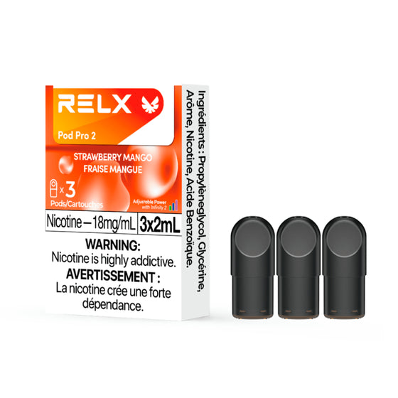 RELX Pod Pro 2 Strawberry Mango 3 Pack