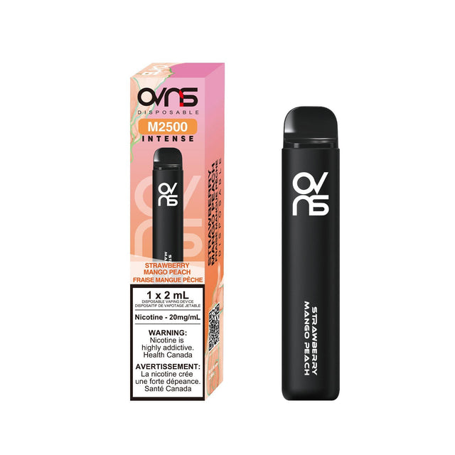 OVNS Intense M2500 Disposable Vape Strawberry Mango Peach flavor