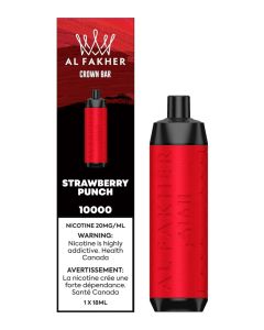 Strawberry Punch - AL FAKHER Crown Bar Disposable Vape 10000