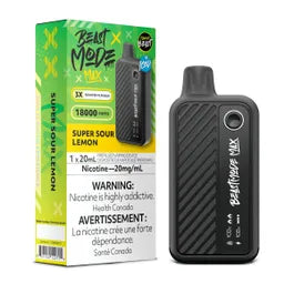 Super Sour Lemon - Flavour Beast Beast Mode Max 18K Disposable Vape (18000 Puffs)