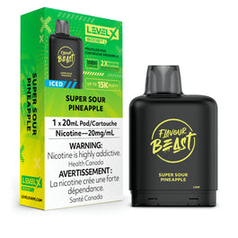 Super Sour Pineapple Iced - Level X Flavour Beast Boost Pod 15k